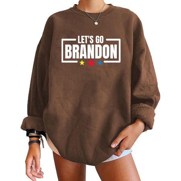 let's go brandon fjb style long sleeve fashion casual loose sweater round neck winter thin women multicolor, Black
let's go brandon fjb style long sleeve fashion casual loose sweater round neck winter thin women multicolor, Black