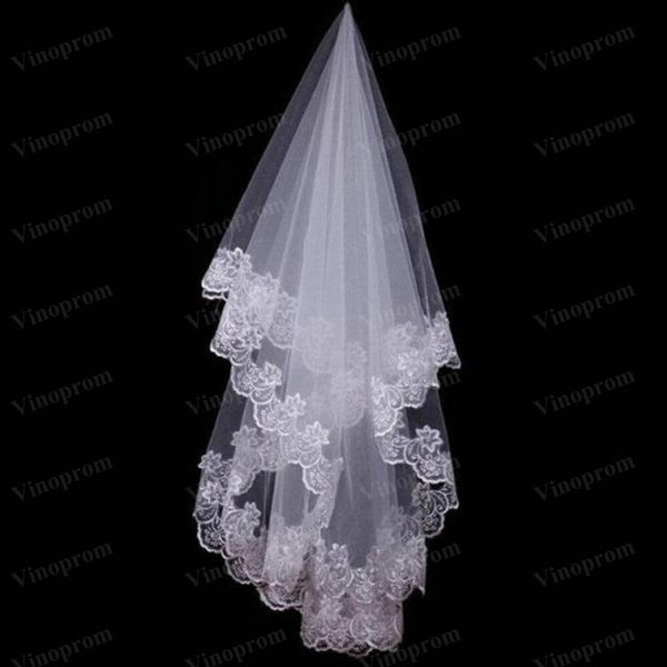 bridal veils white cathedral wedding short one layer veil appliques lace edge no comb accessorie, Black
bridal veils white cathedral wedding short one layer veil appliques lace edge no comb accessorie, Black