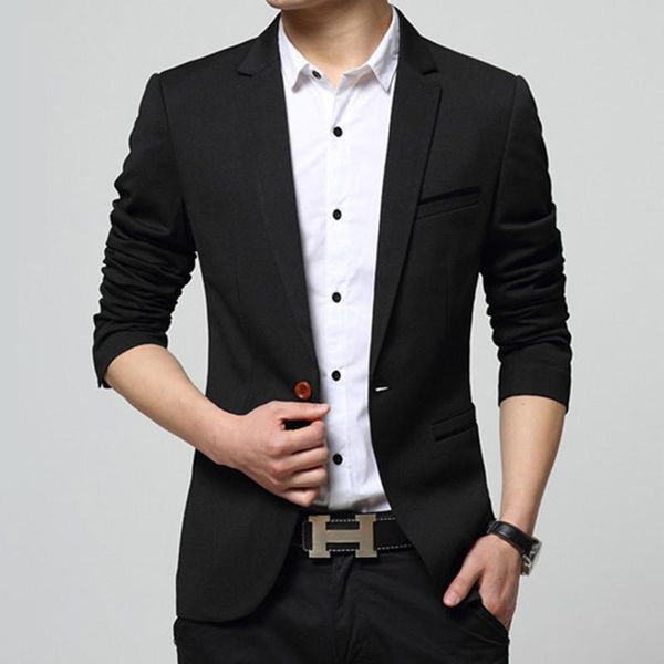 men's suits & blazers arrival luxury men blazer spring fashion brand slim fit suit terno masculino, White;black
men's suits & blazers arrival luxury men blazer spring fashion brand slim fit suit terno masculino, White;black