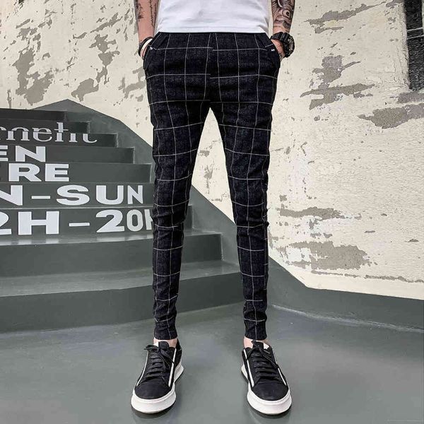 summer thin british style plaid pants men slim fit streetwear elastic casual trousers all match pantalon homme 36, Black
summer thin british style plaid pants men slim fit streetwear elastic casual trousers all match pantalon homme 36, Black