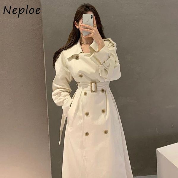 women's trench coats neploe korean chic large lapel woman coat buckle strap waist windbreaker women double breasted long sleeve, Tan;black
women's trench coats neploe korean chic large lapel woman coat buckle strap waist windbreaker women double breasted long sleeve, Tan;black
