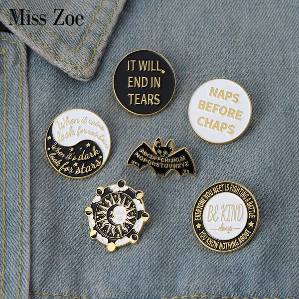 dark punk banner enamel pins custom sun gear alphabet bat brooch lapel badge bag jewelry gift for kids friendsdio chan contact, Gray
dark punk banner enamel pins custom sun gear alphabet bat brooch lapel badge bag jewelry gift for kids friendsdio chan contact, Gray