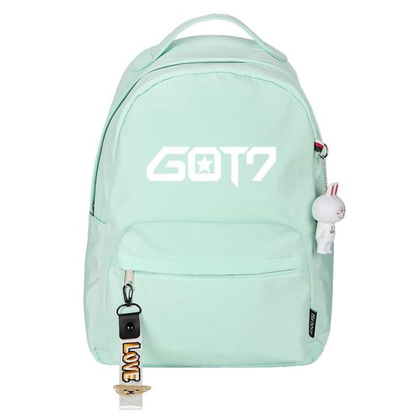 backpack korean kpop group got7 printing women pink pendant school bags kawaii travel mochila feminina
backpack korean kpop group got7 printing women pink pendant school bags kawaii travel mochila feminina