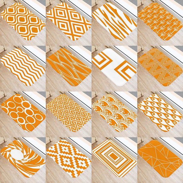 orange geometric pattern kitchen entrance 40*60cm door mat coral velvet carpet rubber indoor floor mats non-anti-slip rug 48068 carpets
orange geometric pattern kitchen entrance 40*60cm door mat coral velvet carpet rubber indoor floor mats non-anti-slip rug 48068 carpets
