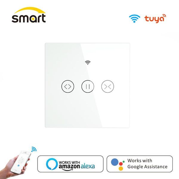 smart home control tuya life eu wifi roller shutter curtain switch for electric motorized blinds with remote google aelxa echo 
smart home control tuya life eu wifi roller shutter curtain switch for electric motorized blinds with remote google aelxa echo