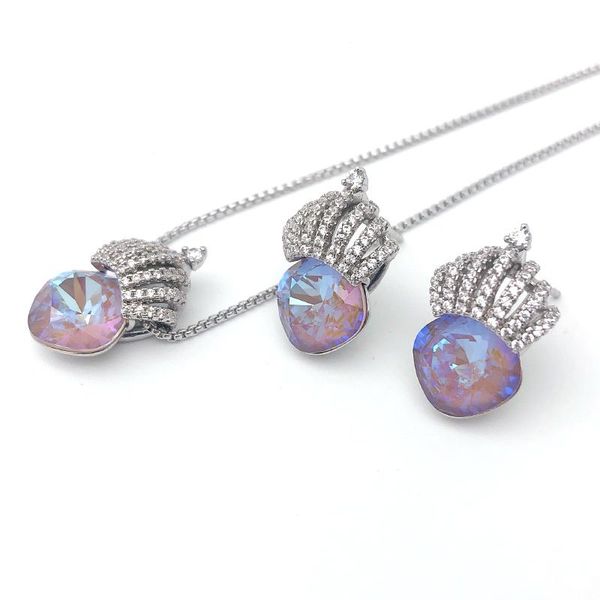 earrings & necklace 11.11 sale crown designer wedding and earring set made with austria crystal for girls party jewellery bijoux gift, Silver
earrings & necklace 11.11 sale crown designer wedding and earring set made with austria crystal for girls party jewellery bijoux gift, Silver