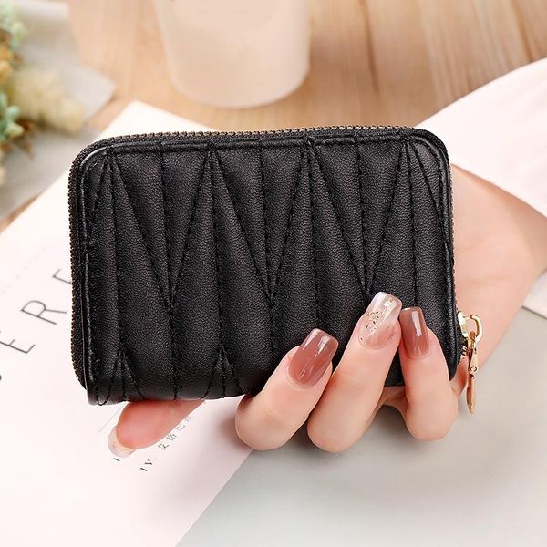 card holders holder wallet for women pu leather id fashion cardholder purse fine workmanship smooth zipper solid, Brown;gray
card holders holder wallet for women pu leather id fashion cardholder purse fine workmanship smooth zipper solid, Brown;gray