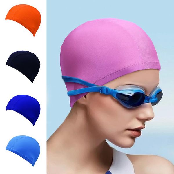 swimming caps 1pcs high stretch solid color polyester fabric cap beach
swimming caps 1pcs high stretch solid color polyester fabric cap beach