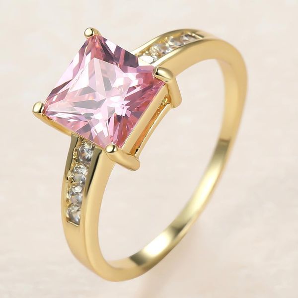 simple female pink crystal stone ring charm gold color thin wedding rings for women luxury bride square zircon engagement, Slivery;golden
simple female pink crystal stone ring charm gold color thin wedding rings for women luxury bride square zircon engagement, Slivery;golden
