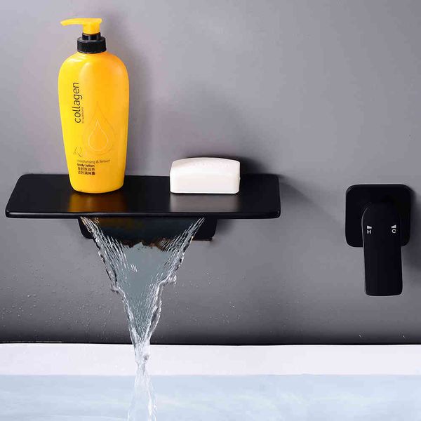 bathroom sink faucets bathtub black brass wall mount waterfall big square spout single lever vanity mixer water tap 855867 5i81
bathroom sink faucets bathtub black brass wall mount waterfall big square spout single lever vanity mixer water tap 855867 5i81