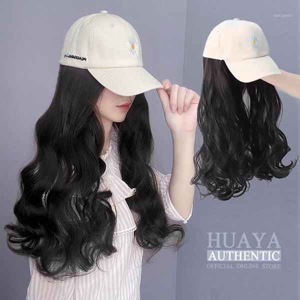 hat/wig two in one combination baseball hat wig 22 inch length heat resistant fiber sythetic long wavy false hair1, Black
hat/wig two in one combination baseball hat wig 22 inch length heat resistant fiber sythetic long wavy false hair1, Black