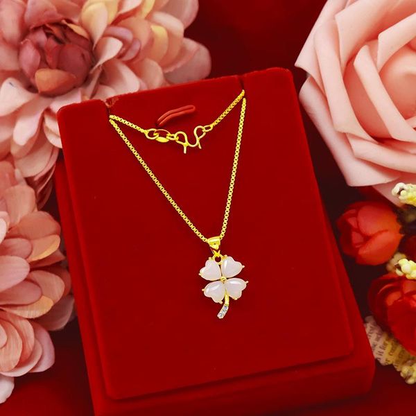 pendant necklaces 2021pendant for women stone clover rhinestone chain real yellow gold plated necklace party jewelry, Silver
pendant necklaces 2021pendant for women stone clover rhinestone chain real yellow gold plated necklace party jewelry, Silver