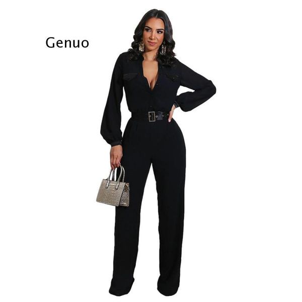autumn women button up long sleeve jumpsuit high streetwear night party straight rompers one piece overalls women's jumpsuits, Black;white
autumn women button up long sleeve jumpsuit high streetwear night party straight rompers one piece overalls women's jumpsuits, Black;white