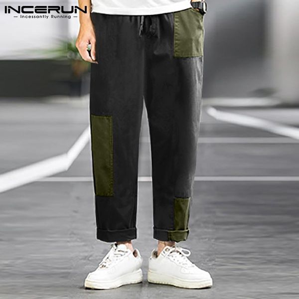 men casual pants patchwork joggers drawstring streetwear pockets leisure harem trousers 2021 loose pantalon s-5xl incerun men's, Black
men casual pants patchwork joggers drawstring streetwear pockets leisure harem trousers 2021 loose pantalon s-5xl incerun men's, Black