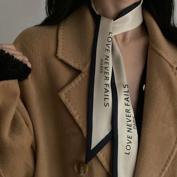 scarves &dolphin women narrow long scarf 100x6cm chic french gentle elegant chiffon silk tie letter print bag ribbon headband choker, Blue;gray
scarves &dolphin women narrow long scarf 100x6cm chic french gentle elegant chiffon silk tie letter print bag ribbon headband choker, Blue;gray