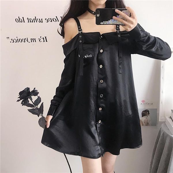 casual dresses autumn streetwear harajuku black punk love pattern dress backless halter shirt long sleeve a-line, Black;gray
casual dresses autumn streetwear harajuku black punk love pattern dress backless halter shirt long sleeve a-line, Black;gray