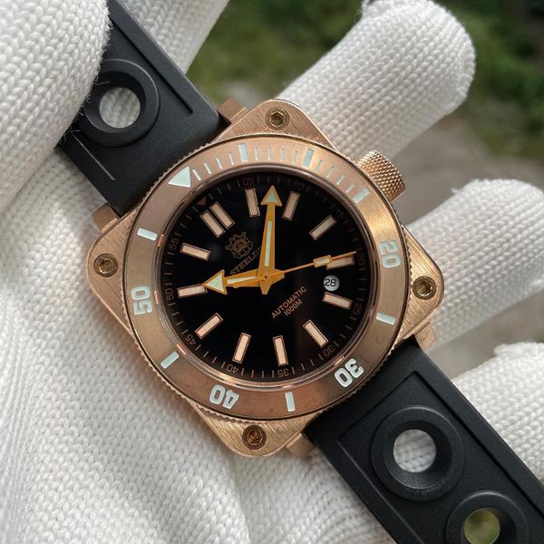 wristwatches steeldive arrival 2021 sd1941s square solid bronze case nh35 automatic dive watch super luminous 1000m 100atm men, Slivery;brown
wristwatches steeldive arrival 2021 sd1941s square solid bronze case nh35 automatic dive watch super luminous 1000m 100atm men, Slivery;brown