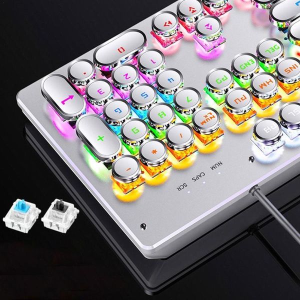 mechanical keyboard metal panel round retro keycap backlit keys for pc 104 wired lapgaming z4 keyboards
mechanical keyboard metal panel round retro keycap backlit keys for pc 104 wired lapgaming z4 keyboards