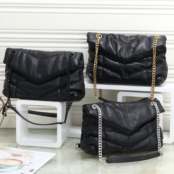 luxury designer black sheepskin classic bag chains genuine leather crossbody shoulder
luxury designer black sheepskin classic bag chains genuine leather crossbody shoulder
