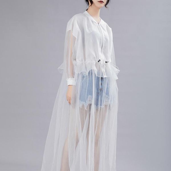 casual dresses vm women dress batwing sleeve mesh patchwork perspective black white long summer clothes 2021, Black;gray
casual dresses vm women dress batwing sleeve mesh patchwork perspective black white long summer clothes 2021, Black;gray