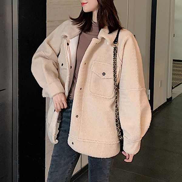 women's jackets women winter jacket fashion loose fur outwear coat ladies long sleeve lamb hair lapel warm plush overcoat #916, Black;brown
women's jackets women winter jacket fashion loose fur outwear coat ladies long sleeve lamb hair lapel warm plush overcoat #916, Black;brown