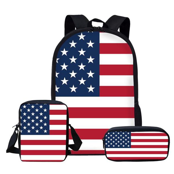 school bags kuiliu america flag children for teenage boys kids 3 pcs/set printing satchel backpack messenger bag pen case 
school bags kuiliu america flag children for teenage boys kids 3 pcs/set printing satchel backpack messenger bag pen case