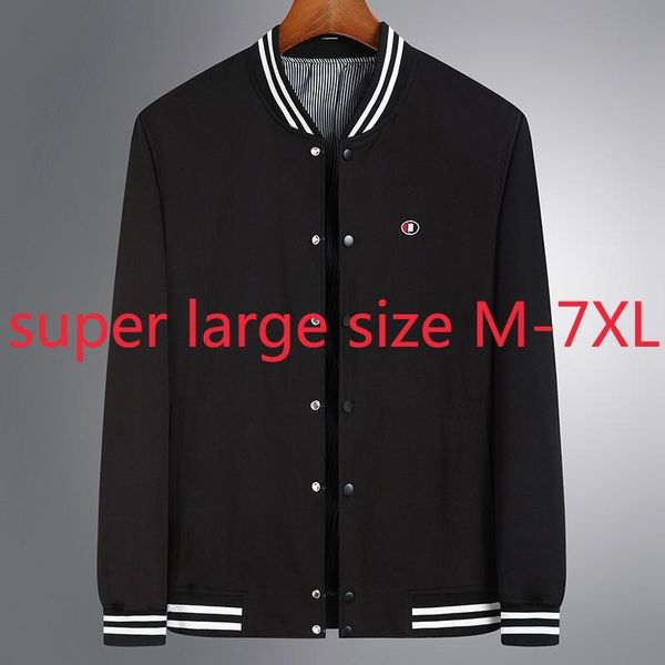 men's jackets arrival super large spring jacket men youth loose baseball collar coat trend casual single breasted plus size m-5xl 6xl 7, Black;brown
men's jackets arrival super large spring jacket men youth loose baseball collar coat trend casual single breasted plus size m-5xl 6xl 7, Black;brown