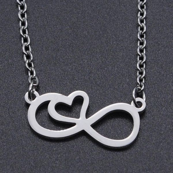 pendant necklaces heart infinity stainless steel charm necklace for women accept oem order fashion jewelry dainty, Silver
pendant necklaces heart infinity stainless steel charm necklace for women accept oem order fashion jewelry dainty, Silver