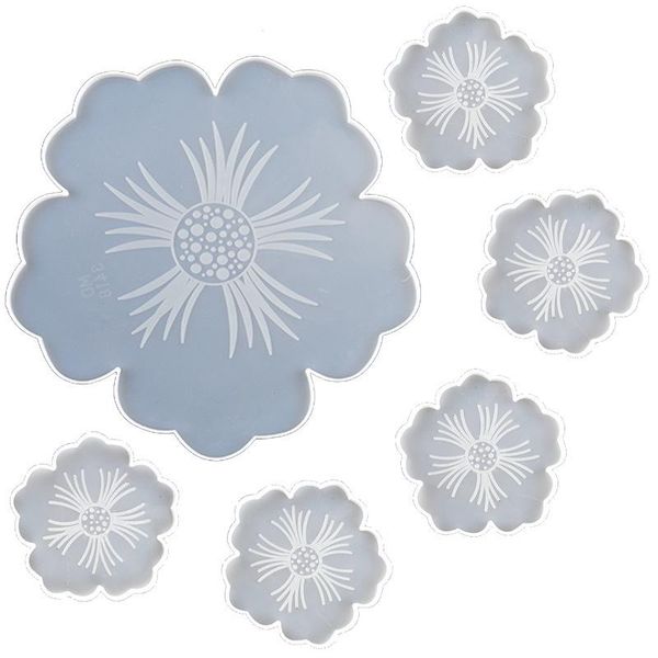 6pcs diy flower mold crystal resin petal cup holder slip insulation pad silicone tray set table dec mats & pads
6pcs diy flower mold crystal resin petal cup holder slip insulation pad silicone tray set table dec mats & pads