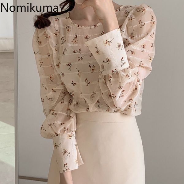 nomikuma korean chic floral printed shirts women see through o neck long sleeve elegant blouse female autumn blusas 3d494 210514, White
nomikuma korean chic floral printed shirts women see through o neck long sleeve elegant blouse female autumn blusas 3d494 210514, White