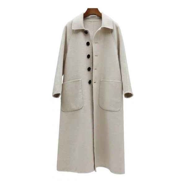 women's wool & blends winter beige elegant blend women korean fashion black long coats vintage minimalist woolen overcoat camel oversiz
women's wool & blends winter beige elegant blend women korean fashion black long coats vintage minimalist woolen overcoat camel oversiz