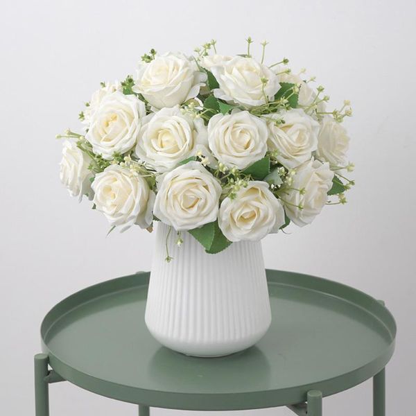 bouquet 9 head silk rose flower white red pink bridesmaids artificial wedding home decor decorative flowers & wreaths
bouquet 9 head silk rose flower white red pink bridesmaids artificial wedding home decor decorative flowers & wreaths