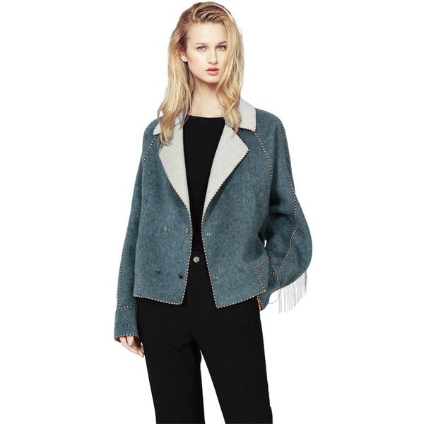 women's wool & blends european style coat women double sided woolen winter clothing button abrigo mujer invierno fashion eb50mn, Black
women's wool & blends european style coat women double sided woolen winter clothing button abrigo mujer invierno fashion eb50mn, Black