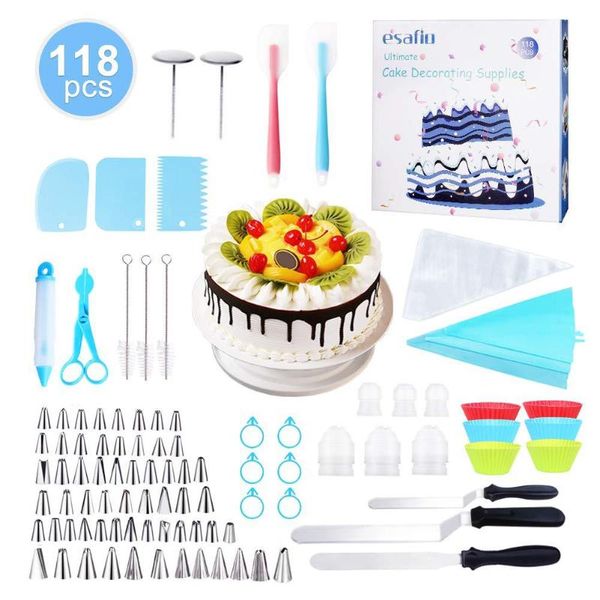 baking & pastry tools with numbered 118 piece cake turntable set, decorating mouth tpu bag silicone spatula kit
baking & pastry tools with numbered 118 piece cake turntable set, decorating mouth tpu bag silicone spatula kit