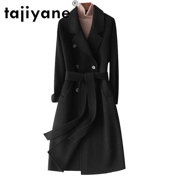 women's wool & blends winter and coats jackets women 100% jacket especially female double-sided cashmere coat slim abrigo mujer tn1594, Black
women's wool & blends winter and coats jackets women 100% jacket especially female double-sided cashmere coat slim abrigo mujer tn1594, Black
