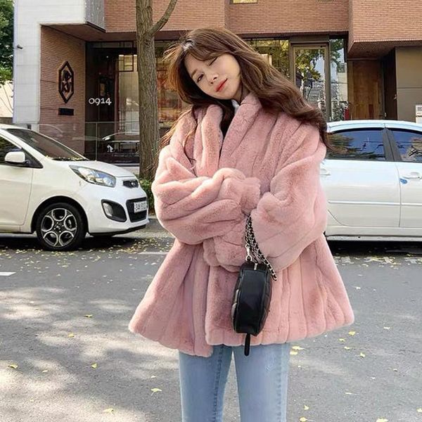 women's fur & faux women korean fashion casual loose mink coat soft plush fleece thick warm jacket single breasted overcoat autumn wint, Black
women's fur & faux women korean fashion casual loose mink coat soft plush fleece thick warm jacket single breasted overcoat autumn wint, Black