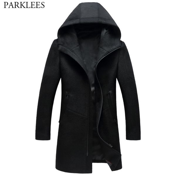 winter long hooded trench coat men brand men's casual cashmere hoodie jacket zipper slim fit woolen peacoat windbreaker 211122, Black
winter long hooded trench coat men brand men's casual cashmere hoodie jacket zipper slim fit woolen peacoat windbreaker 211122, Black