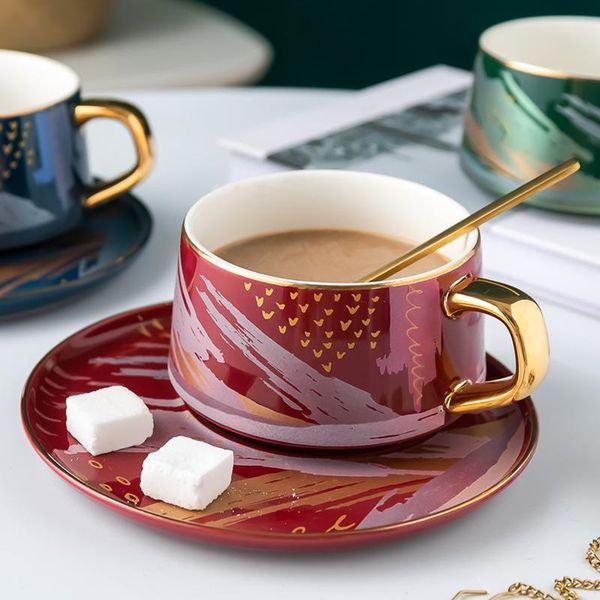 cups & saucers creative ceramic coffee cup saucer spoon set 200ml flower tea nordic advanced teacup porcelain
cups & saucers creative ceramic coffee cup saucer spoon set 200ml flower tea nordic advanced teacup porcelain