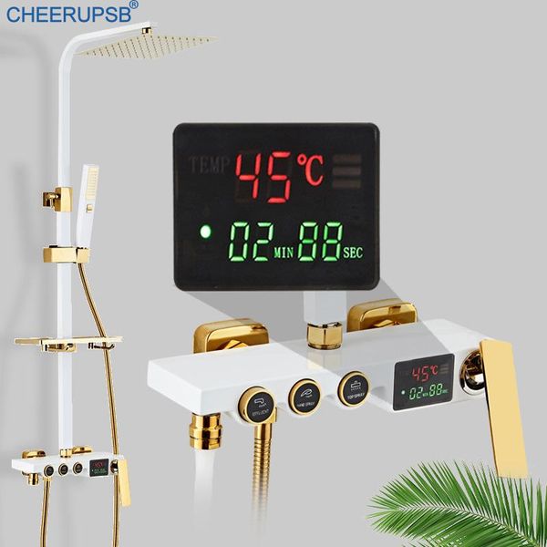 set doccia bathroom led light black shower system wall rainfall waterfall thermostatic mixer bath tap luxury bathtub sky rain sets
set doccia bathroom led light black shower system wall rainfall waterfall thermostatic mixer bath tap luxury bathtub sky rain sets