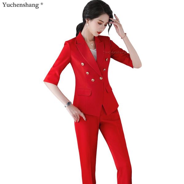 women's suits & blazers half sleeve women office lady red pant suit 2 piece set s-4xl summer spring white black jacket blazer and fhgh
women's suits & blazers half sleeve women office lady red pant suit 2 piece set s-4xl summer spring white black jacket blazer and fhgh