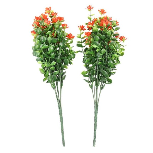decorative flowers & wreaths 8pcs artificial outdoor uv resistant plants, 8 branches faux plastic greenery shrubs plants indoor outside hang
decorative flowers & wreaths 8pcs artificial outdoor uv resistant plants, 8 branches faux plastic greenery shrubs plants indoor outside hang