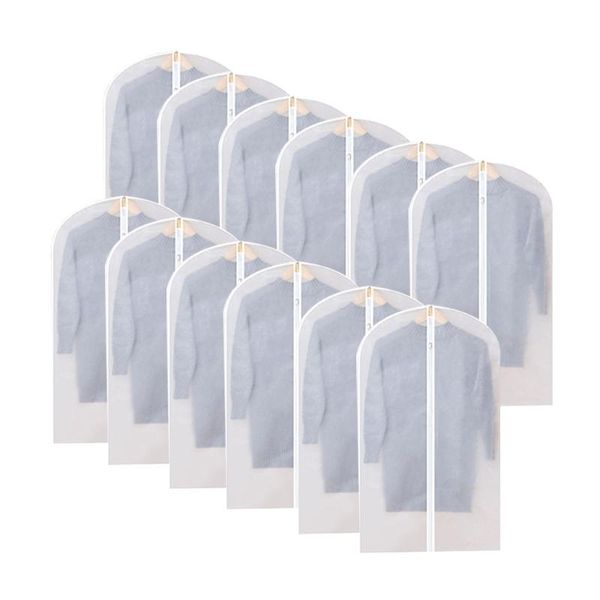 12pcs hanging garment bags lightweight clear clothes cover full zipper suit bag lxac storage boxes & bins
12pcs hanging garment bags lightweight clear clothes cover full zipper suit bag lxac storage boxes & bins