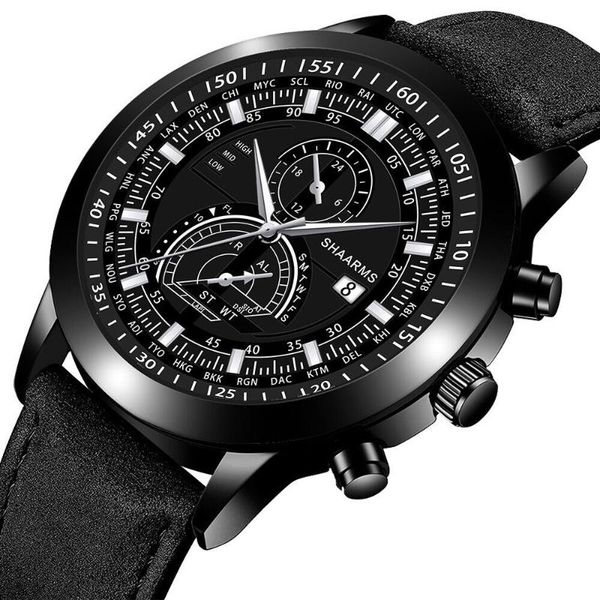 wristwatches hour men luxury watches business leather strap calendar watch mens military sport quartz for relogio masculino, Slivery;brown
wristwatches hour men luxury watches business leather strap calendar watch mens military sport quartz for relogio masculino, Slivery;brown