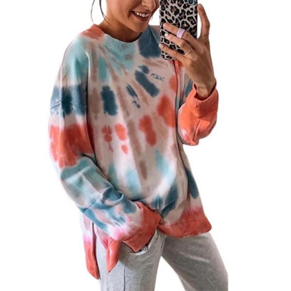 women's hoodies & sweatshirts women fashion casual long sleeve slit hem tie dye loose pullover sweatshirt blouse female, Black
women's hoodies & sweatshirts women fashion casual long sleeve slit hem tie dye loose pullover sweatshirt blouse female, Black