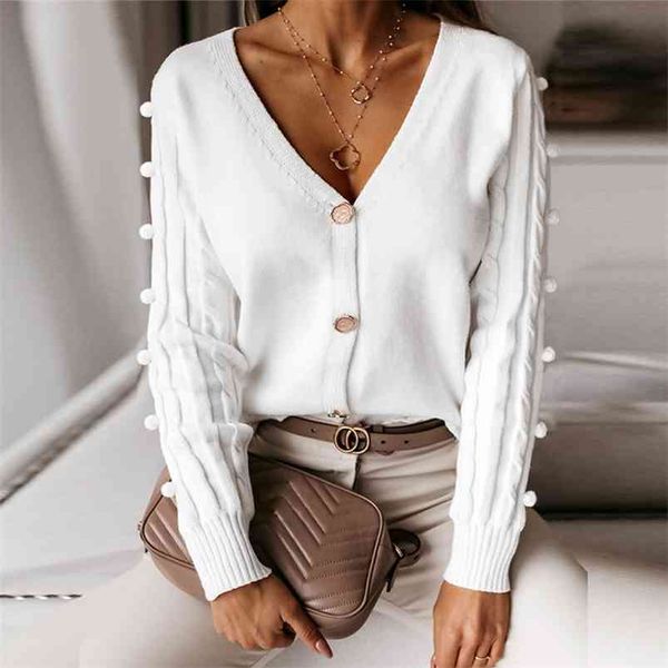 v-neck knitted women cardigan casual solid white long sleeve sweater autumn winter ladies 210427, White;black
v-neck knitted women cardigan casual solid white long sleeve sweater autumn winter ladies 210427, White;black