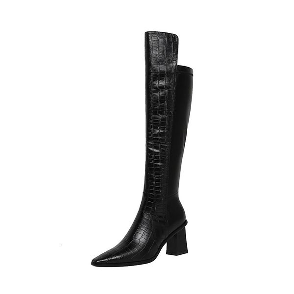 asumer arrive knee time boots plutonium strain pointed of foot zip high heels party shoes women's, Black
asumer arrive knee time boots plutonium strain pointed of foot zip high heels party shoes women's, Black