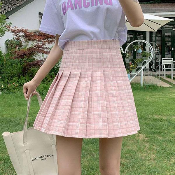 skirts 2021 autumn pleated checkered skirt women short plaid school cute high waist a-line for pink, Black
skirts 2021 autumn pleated checkered skirt women short plaid school cute high waist a-line for pink, Black