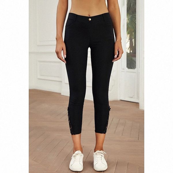 women's casual / sporty athleisure tights leggings side pockets elastic waist ankle-length pants leisure sports yoga stretchy plain tum, Black
women's casual / sporty athleisure tights leggings side pockets elastic waist ankle-length pants leisure sports yoga stretchy plain tum, Black