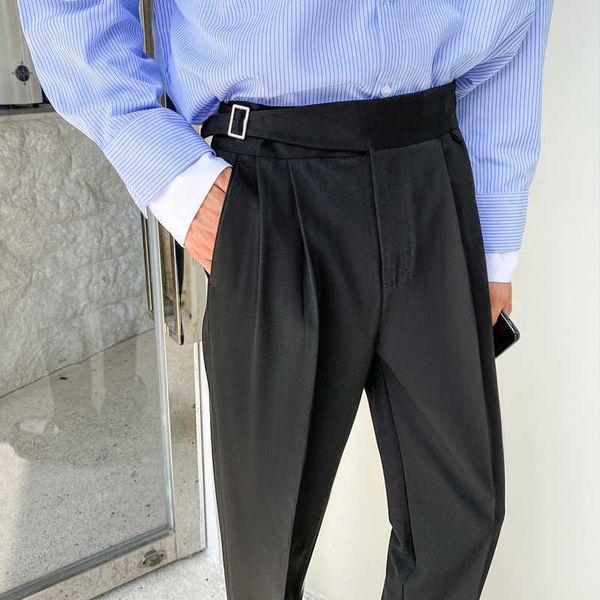 korean men suit pants casual business dress pants fashion belt office social streetwear wedding trousers pantalon homme 210527, White;black
korean men suit pants casual business dress pants fashion belt office social streetwear wedding trousers pantalon homme 210527, White;black