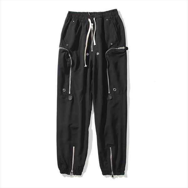 high street zipper multi pockets women pants black overalls and drawstring oversize loose casual track hip hop trousers
high street zipper multi pockets women pants black overalls and drawstring oversize loose casual track hip hop trousers